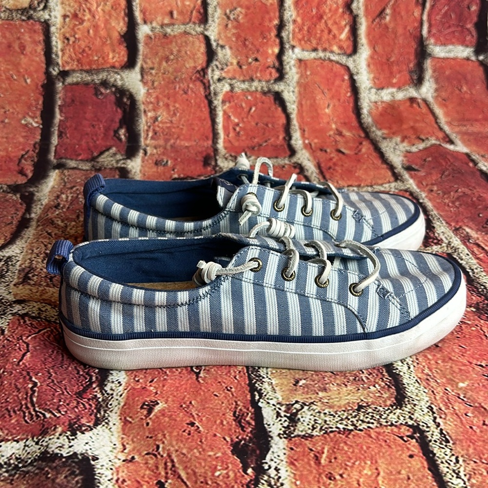 Sperry SeaCycled™ Crest Vibe Striped Textile Sneaker